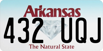 AR license plate 432UQJ