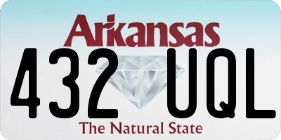 AR license plate 432UQL