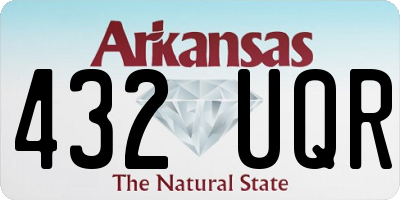 AR license plate 432UQR