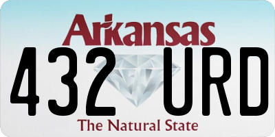 AR license plate 432URD