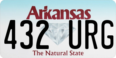 AR license plate 432URG