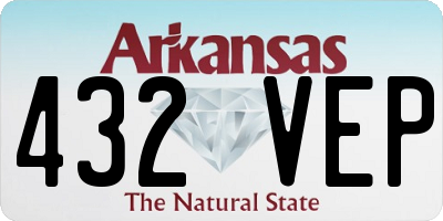 AR license plate 432VEP