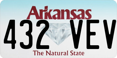AR license plate 432VEV