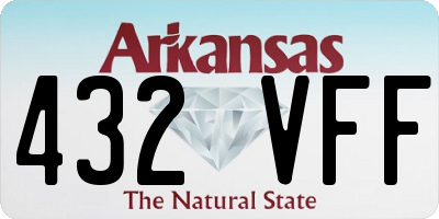 AR license plate 432VFF