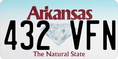 AR license plate 432VFN