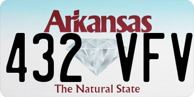 AR license plate 432VFV