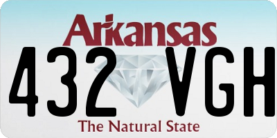 AR license plate 432VGH