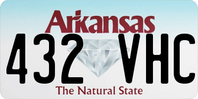 AR license plate 432VHC