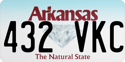 AR license plate 432VKC