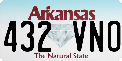 AR license plate 432VNO