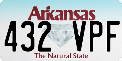 AR license plate 432VPF