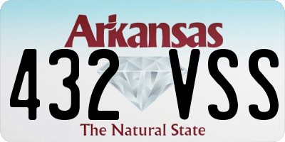 AR license plate 432VSS