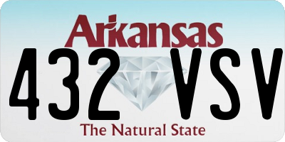 AR license plate 432VSV