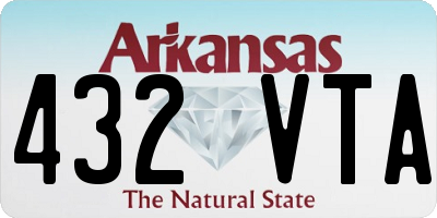 AR license plate 432VTA