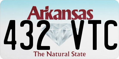 AR license plate 432VTC