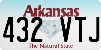 AR license plate 432VTJ
