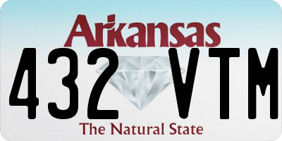 AR license plate 432VTM
