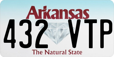 AR license plate 432VTP