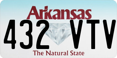AR license plate 432VTV
