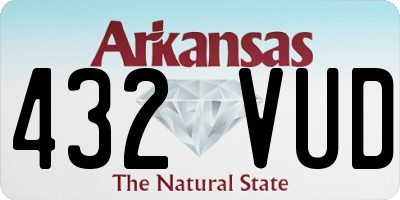 AR license plate 432VUD