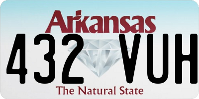 AR license plate 432VUH