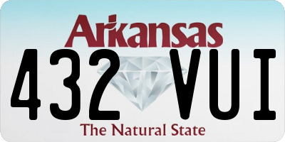 AR license plate 432VUI