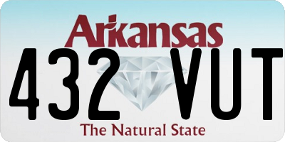 AR license plate 432VUT