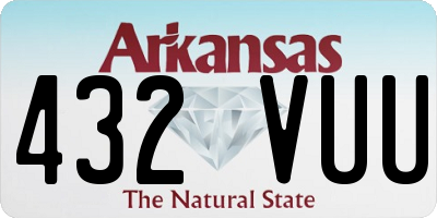 AR license plate 432VUU