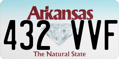 AR license plate 432VVF