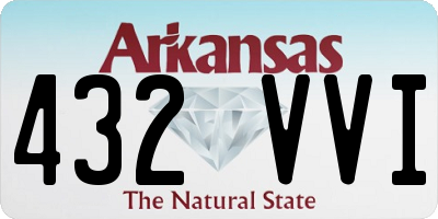 AR license plate 432VVI