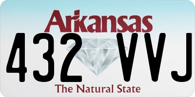 AR license plate 432VVJ