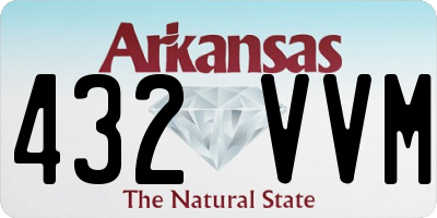 AR license plate 432VVM
