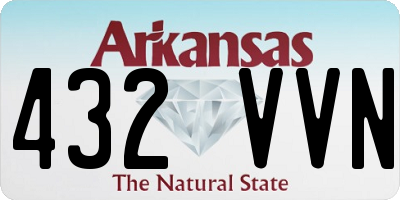 AR license plate 432VVN
