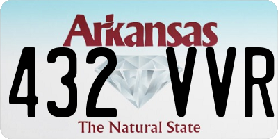 AR license plate 432VVR