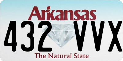 AR license plate 432VVX