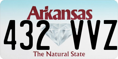 AR license plate 432VVZ