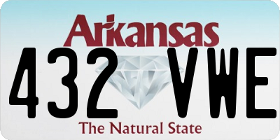 AR license plate 432VWE