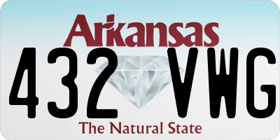 AR license plate 432VWG