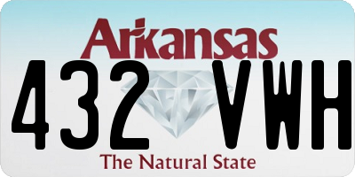AR license plate 432VWH