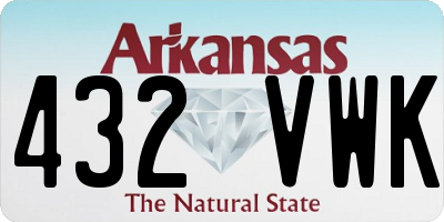AR license plate 432VWK