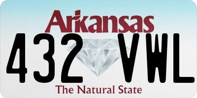 AR license plate 432VWL