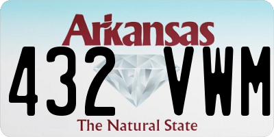AR license plate 432VWM