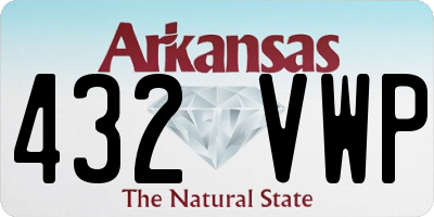 AR license plate 432VWP
