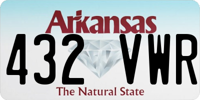 AR license plate 432VWR