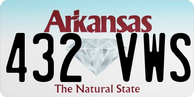 AR license plate 432VWS