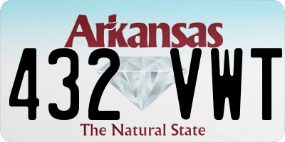 AR license plate 432VWT