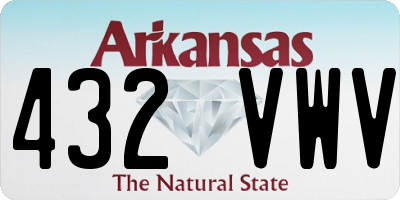 AR license plate 432VWV