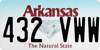 AR license plate 432VWW