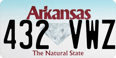 AR license plate 432VWZ