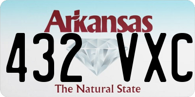 AR license plate 432VXC